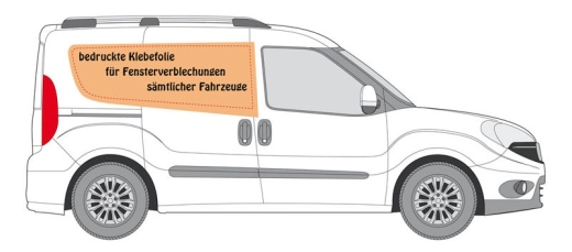 Autobeschriftung Fensterverblechung klein pro Seite