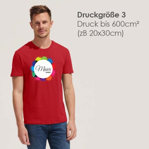 Druck auf 10 Textilien - Druckgröße 3