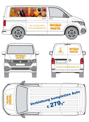 Autobeschriftung für Busse und Kastenwagen