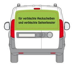 Autobeschriftung Fensterverblechung klein HECK